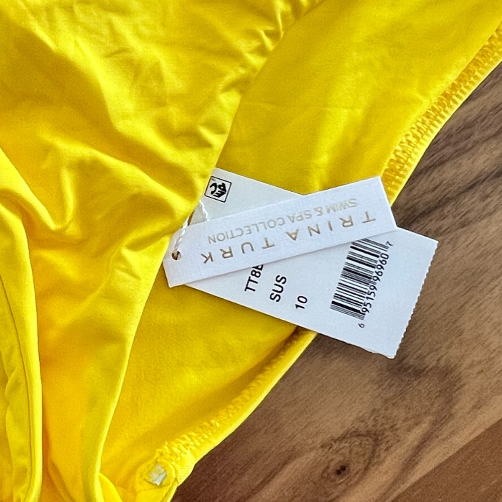 Trina Turk Yellow Ruffle Bikini - Picture 6 of 6